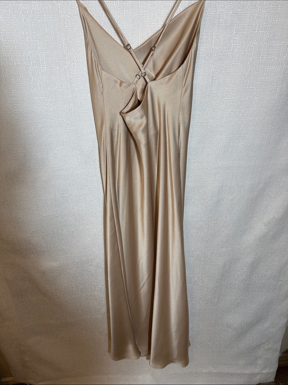 Show Me Your‎ MuMu Champagne Satin Bias Cut Midi Slip Dress XS Wedding Events - Picture 4 of 6